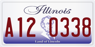 IL license plate A120338