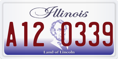 IL license plate A120339