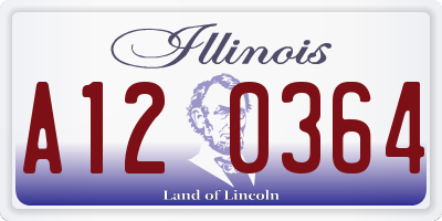 IL license plate A120364