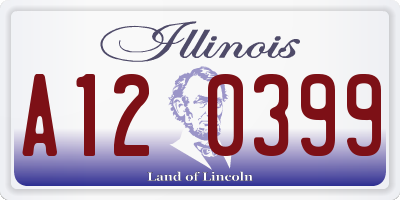IL license plate A120399