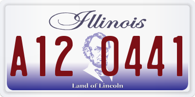 IL license plate A120441