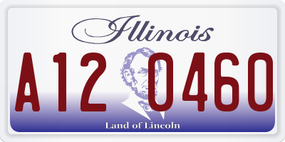 IL license plate A120460