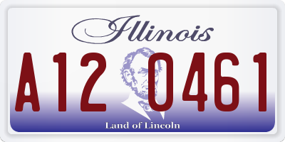 IL license plate A120461
