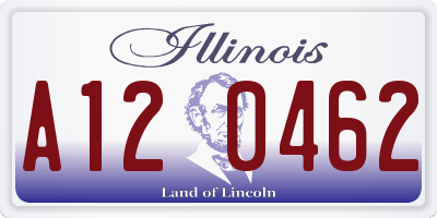 IL license plate A120462