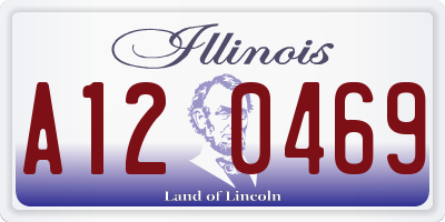 IL license plate A120469