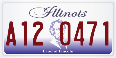 IL license plate A120471