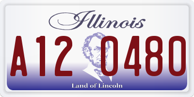 IL license plate A120480