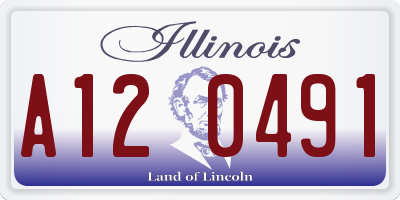IL license plate A120491