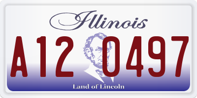 IL license plate A120497