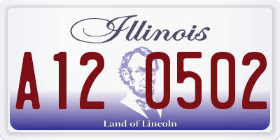 IL license plate A120502