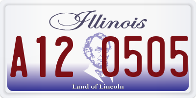 IL license plate A120505