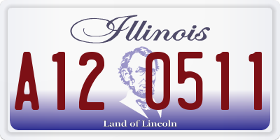 IL license plate A120511