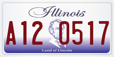 IL license plate A120517