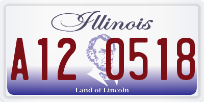 IL license plate A120518