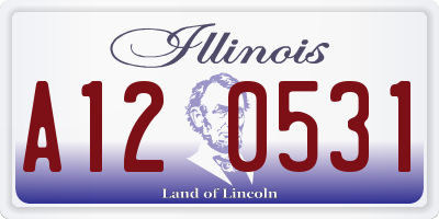 IL license plate A120531