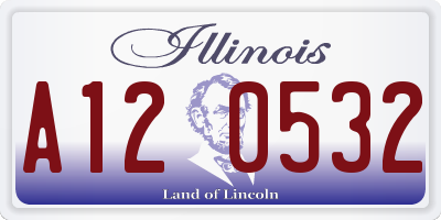 IL license plate A120532