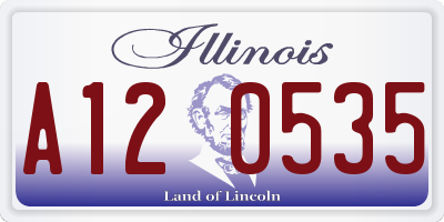 IL license plate A120535