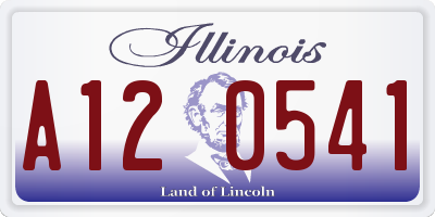 IL license plate A120541
