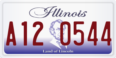 IL license plate A120544