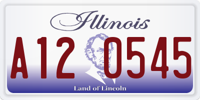 IL license plate A120545