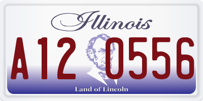 IL license plate A120556