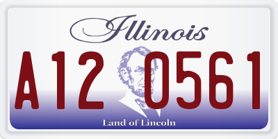 IL license plate A120561