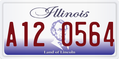 IL license plate A120564