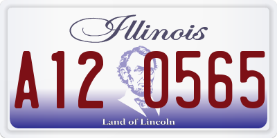 IL license plate A120565
