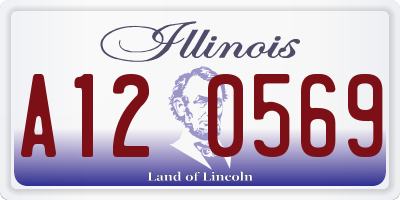 IL license plate A120569