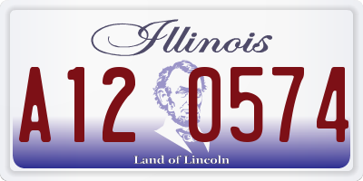IL license plate A120574