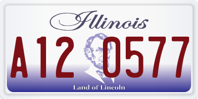 IL license plate A120577