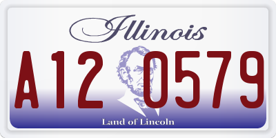 IL license plate A120579