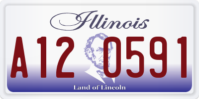 IL license plate A120591