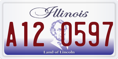 IL license plate A120597