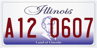 IL license plate A120607