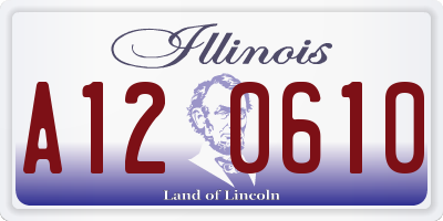 IL license plate A120610