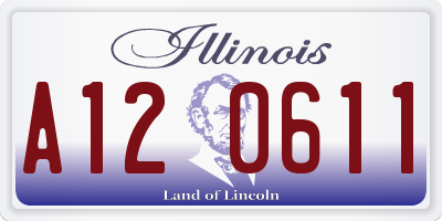 IL license plate A120611
