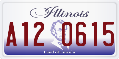 IL license plate A120615