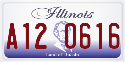 IL license plate A120616