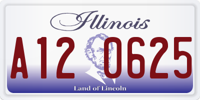 IL license plate A120625