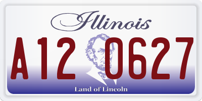 IL license plate A120627