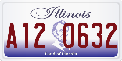 IL license plate A120632