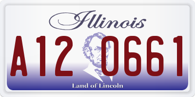 IL license plate A120661