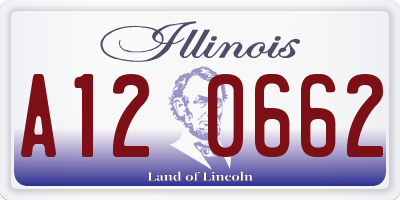 IL license plate A120662
