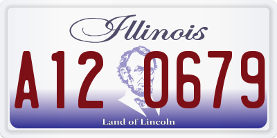 IL license plate A120679