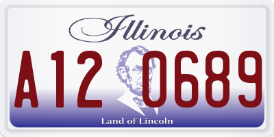 IL license plate A120689