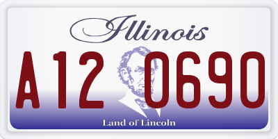IL license plate A120690