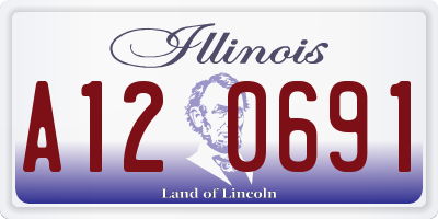 IL license plate A120691