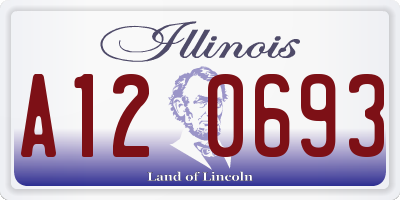 IL license plate A120693