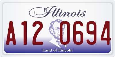 IL license plate A120694